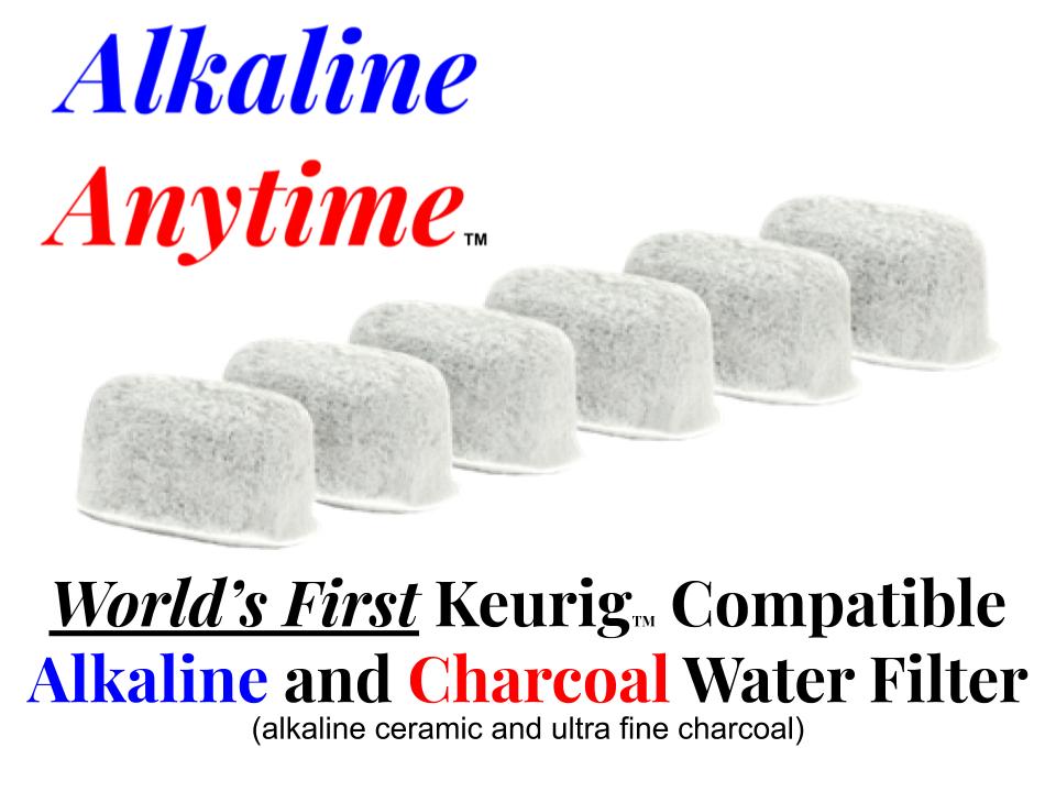 Premium Keurig compatible-Alkaline Ceramic-Charcoal Water Filters Replacement Cartridges - Alkaline Anytime