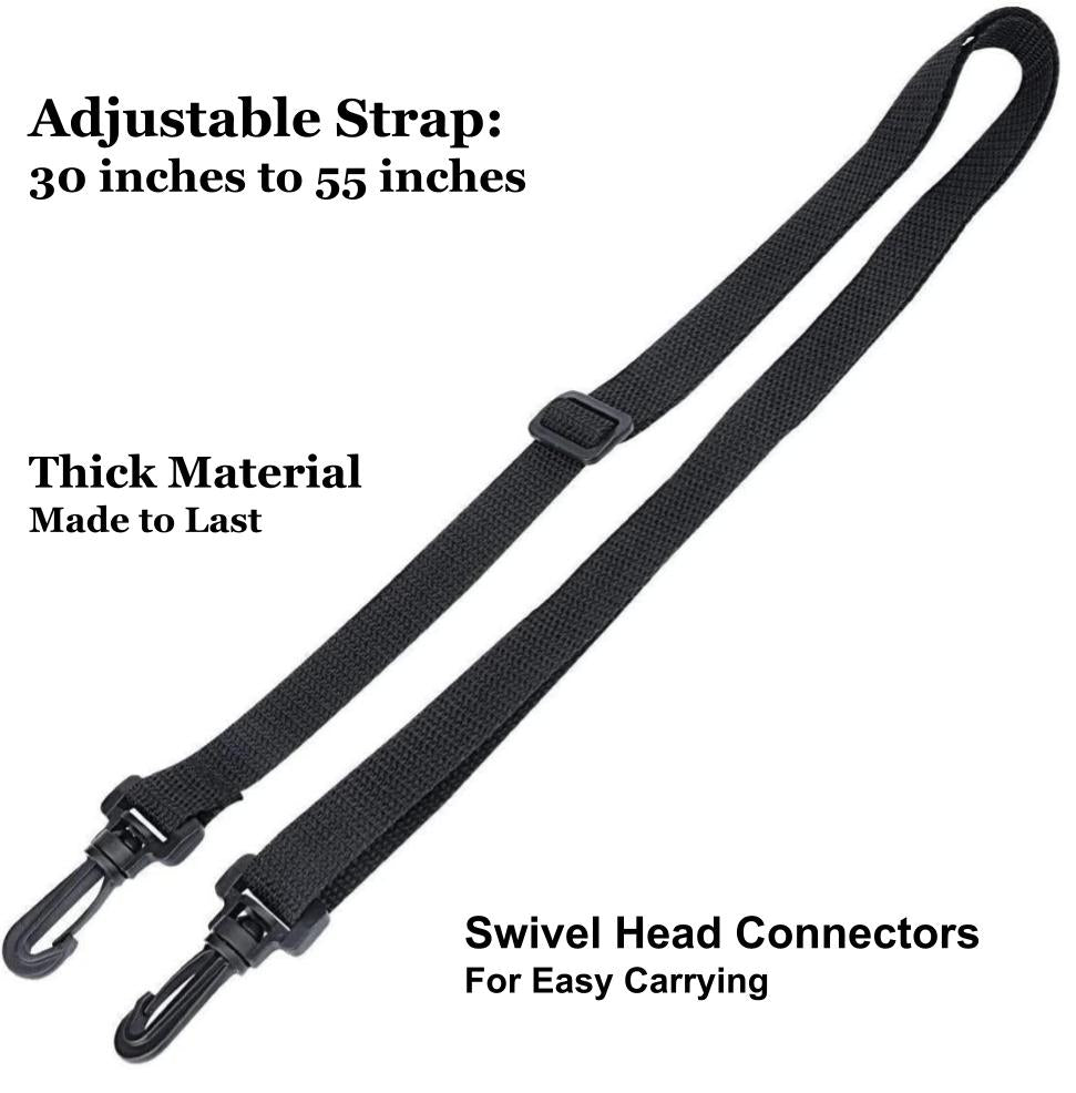 Sac de transport pour bouteille d'eau et porte-bouteille d'eau, sac de support isolé de qualité supérieure, bandoulière réglable, noir, convient aux bouteilles de 27 à 34 oz