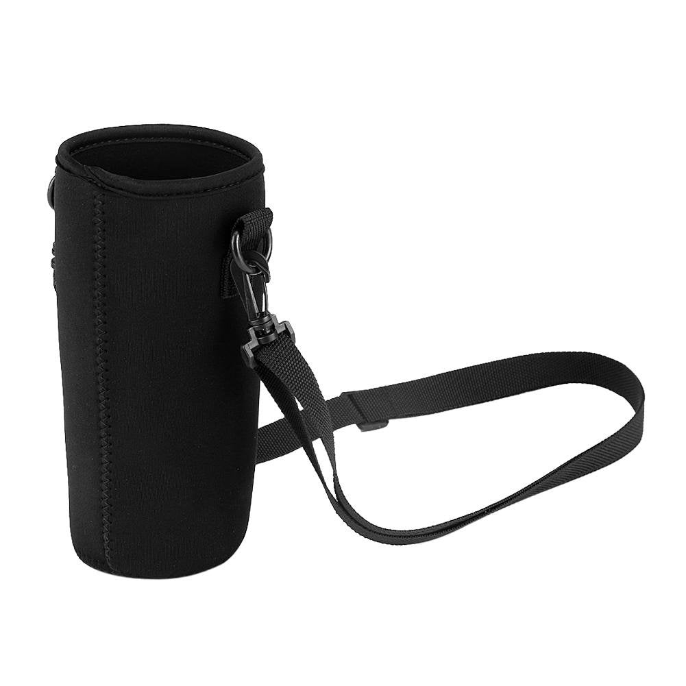 Sac de transport pour bouteille d'eau et porte-bouteille d'eau, sac de support isolé de qualité supérieure, bandoulière réglable, noir, convient aux bouteilles de 27 à 34 oz