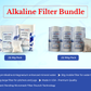 Lot de filtres alcalins à tout moment : la meilleure eau alcaline au monde - 3 paquets de 30 g et 3 paquets de 100 g, s'adaptent à n'importe quel récipient - 9,5 pH + électrolytes ionisés.