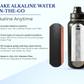 32 onces. Bouteille d'eau alcaline en acier inoxydable | Crée de l'eau pH jusqu'à 9,5+ pH | Large bouche isolée sous vide avec poignée | Pochette et infuseur Micromesh
